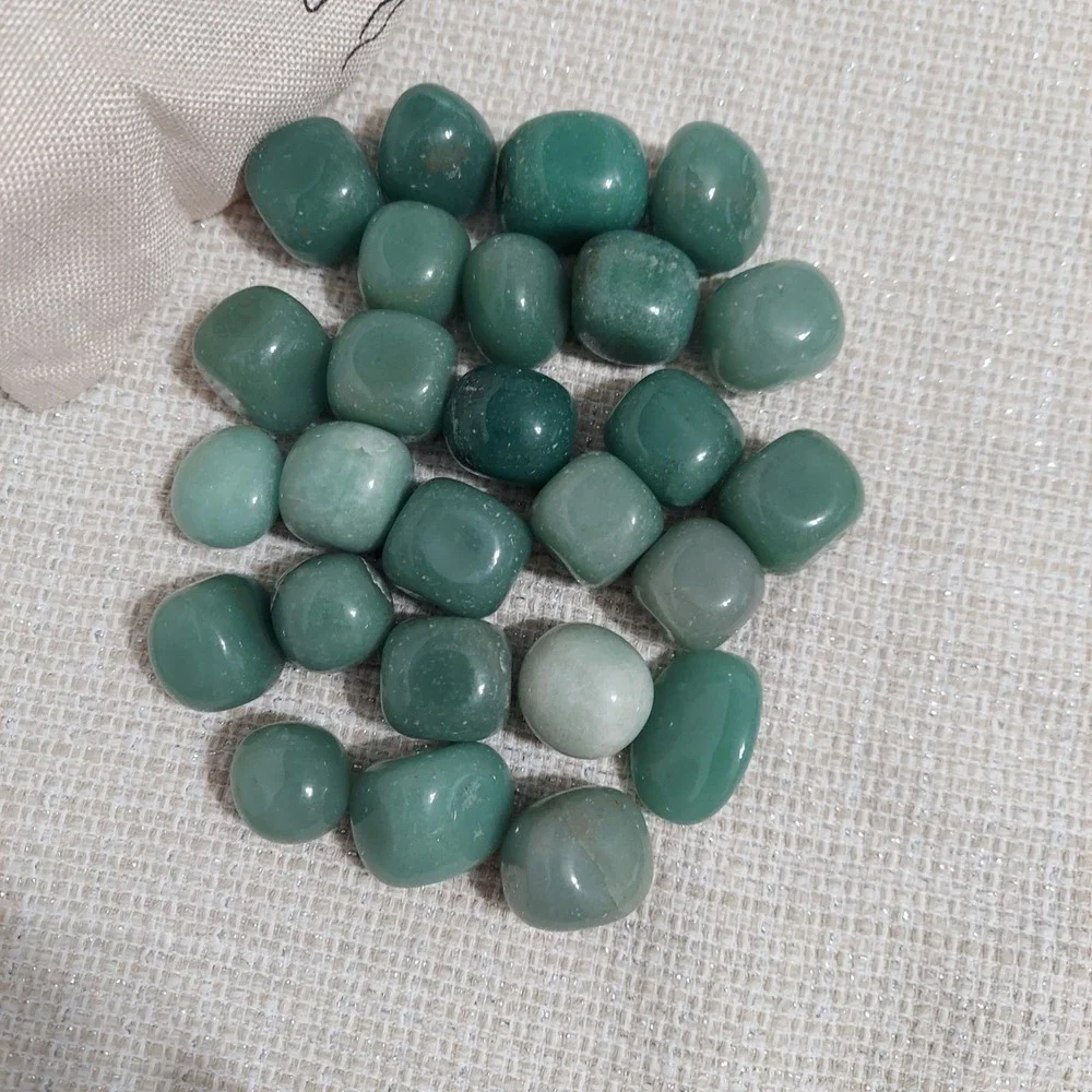 Zenkeeper 1 lb Green Avent Wicca Reiki Crystal Healing Stones 2-3cm Each‎